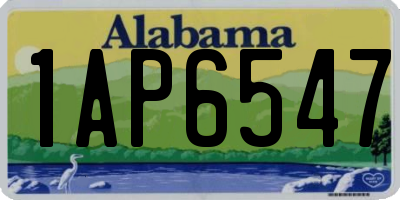 AL license plate 1AP6547