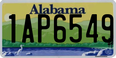 AL license plate 1AP6549