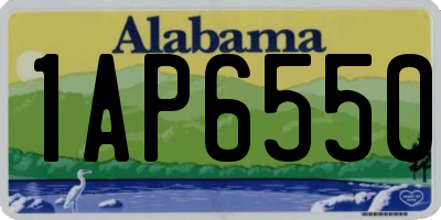 AL license plate 1AP6550