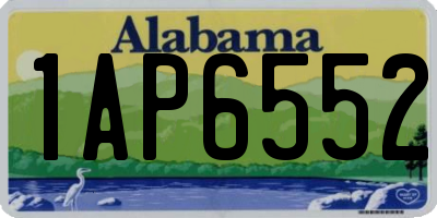 AL license plate 1AP6552