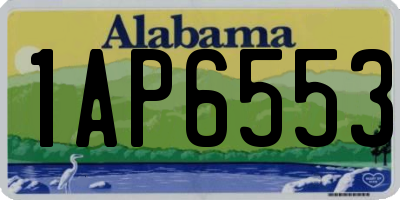 AL license plate 1AP6553