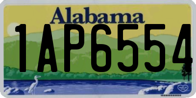 AL license plate 1AP6554