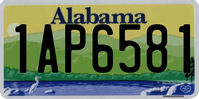 AL license plate 1AP6581