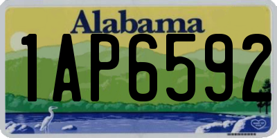 AL license plate 1AP6592