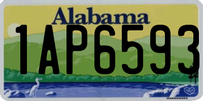 AL license plate 1AP6593