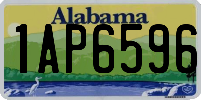 AL license plate 1AP6596