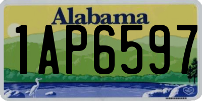 AL license plate 1AP6597