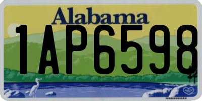 AL license plate 1AP6598
