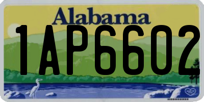 AL license plate 1AP6602