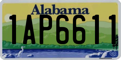 AL license plate 1AP6611