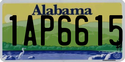 AL license plate 1AP6615