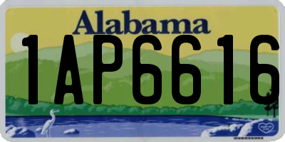 AL license plate 1AP6616