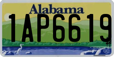 AL license plate 1AP6619
