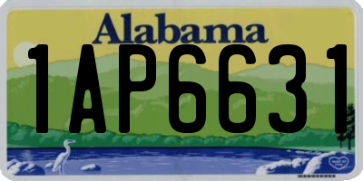 AL license plate 1AP6631