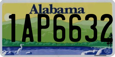 AL license plate 1AP6632