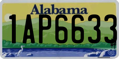 AL license plate 1AP6633