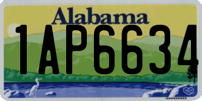 AL license plate 1AP6634