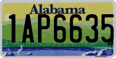 AL license plate 1AP6635