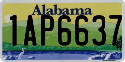 AL license plate 1AP6637