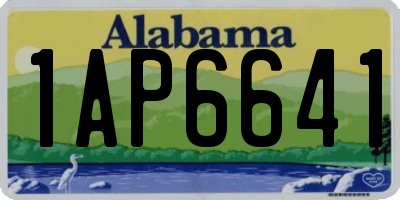 AL license plate 1AP6641