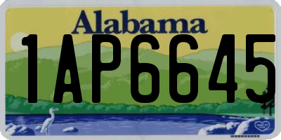 AL license plate 1AP6645