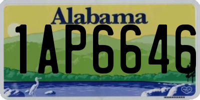 AL license plate 1AP6646