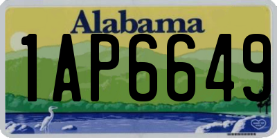 AL license plate 1AP6649