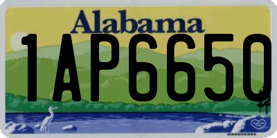 AL license plate 1AP6650