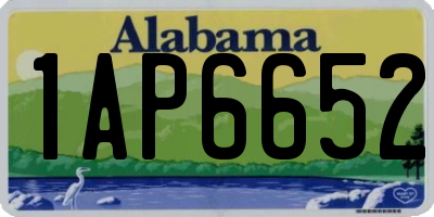 AL license plate 1AP6652