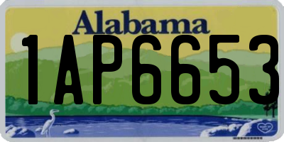 AL license plate 1AP6653