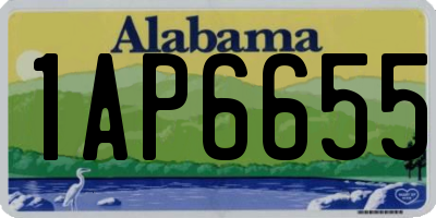 AL license plate 1AP6655