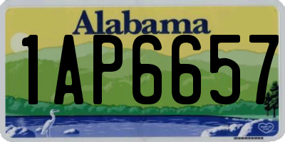AL license plate 1AP6657