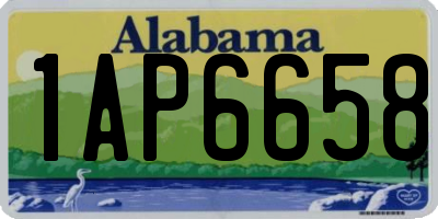 AL license plate 1AP6658