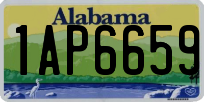 AL license plate 1AP6659