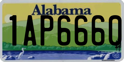 AL license plate 1AP6660