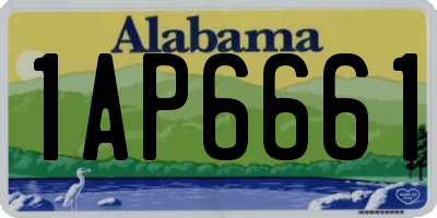 AL license plate 1AP6661