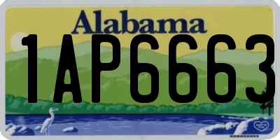 AL license plate 1AP6663