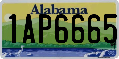 AL license plate 1AP6665