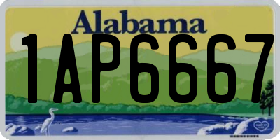 AL license plate 1AP6667