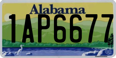 AL license plate 1AP6677