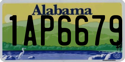 AL license plate 1AP6679