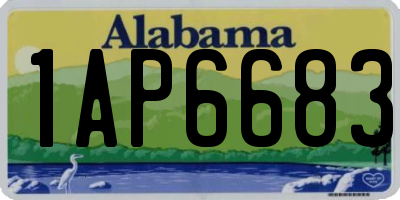 AL license plate 1AP6683