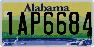 AL license plate 1AP6684