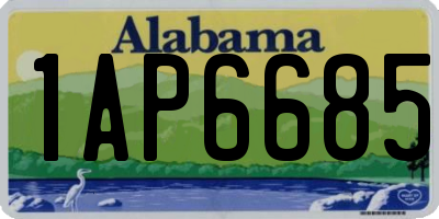 AL license plate 1AP6685