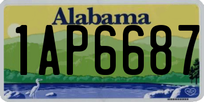 AL license plate 1AP6687