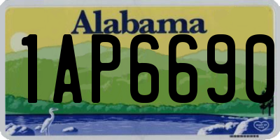 AL license plate 1AP6690