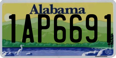 AL license plate 1AP6691