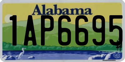 AL license plate 1AP6695