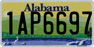 AL license plate 1AP6697