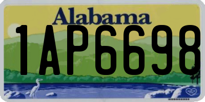 AL license plate 1AP6698